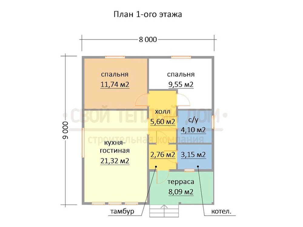 Популярный проект одноэтажного дома